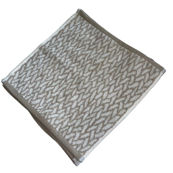 Ralph Lauren Sanders Spencer tan basket weave set of 4 Washcloths NWT - Picture 5 of 7